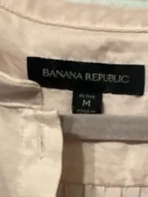 Banana Republic Satin Ruffle Hem Sleeveless Blouse Pink Size M thumbnail 2