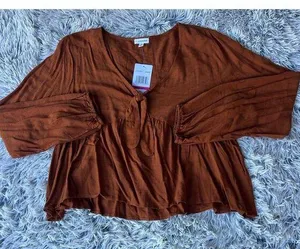 Eyeshadow Womens Top‎ Xl Wild Soul Copperfigg thumbnail 1