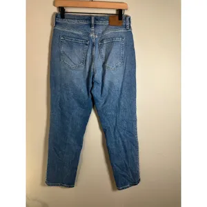 Banana Republic‎ The Straight Jean Medium Wash High Rise Button Fly Size 28 thumbnail 5