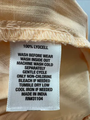 Wonderly Wide Leg Pants XL peach lightweight flowy pull on spring summer beach thumbnail 10