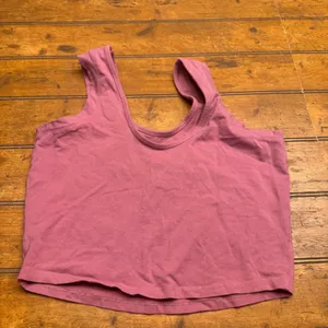 Gymshark Cropped Tank Top‎ Dusty Rose Pink Floral Logo Women's XL thumbnail 4