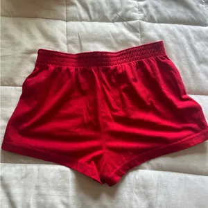 SO red comfy shorts thumbnail 3