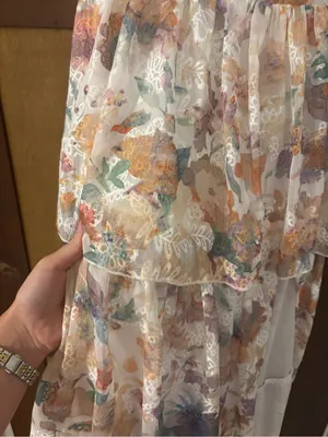 Bardot Colorful floral ruffle lace maxi dress thumbnail 2
