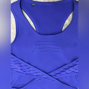 EUC! Gymshark Purple Crop Tank Top size XS thumbnail 2