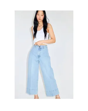 H&M Crop Wide-Leg Jeans High-Rise thumbnail 3