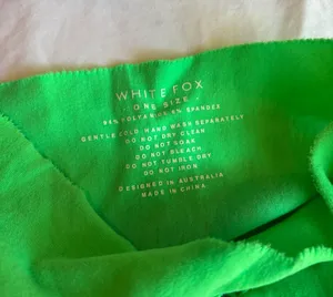 White Fox Ombre Green Blue Two Piece Mini Dress Set thumbnail 5