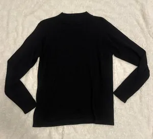 Black Kevo Silk Mock Neck Sweater thumbnail 1