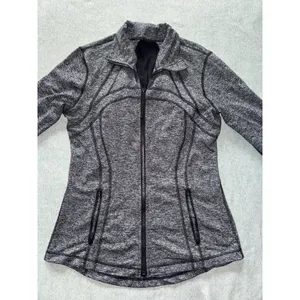 Lululemon Women's Define Jacket Gray Full Zip Long Sleeve Activewear Sz 10 thumbnail 2