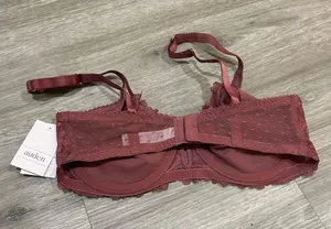 Unlined Balconette Coverage Underwire Bra Red Size 36 B thumbnail 4