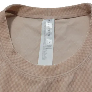 Top Size 3X Women's Plus Size Velour Seemed Long Sleeve Top Activewear Athletic thumbnail 6