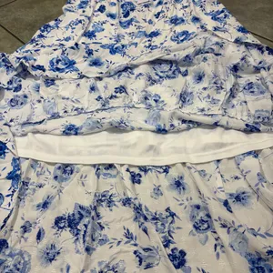 NWT Baltic Born Mariah Tank Florals Blue White Maxi Dress Sz M Wedding Beach thumbnail 10