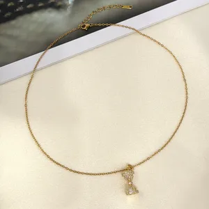 CZ Hourglass Pendant Necklace for Women thumbnail 5