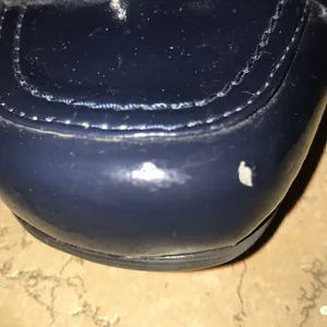 Marc Fisher Navy patent leather wedges thumbnail 5