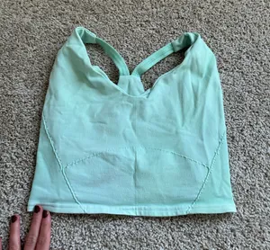Green free people tank top thumbnail 1