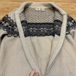 Vintage Maurices Shetland Wool Fair Isle Zip Sweater thumbnail 7