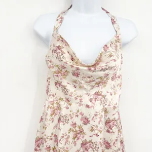Saints + Secrets Women Cottagecore Floral Cowl Neck Halter Romantic Maxi Dress S thumbnail 4