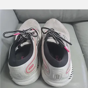 Brooks Women's White and Pink Athletic Running Shoes thumbnail 4