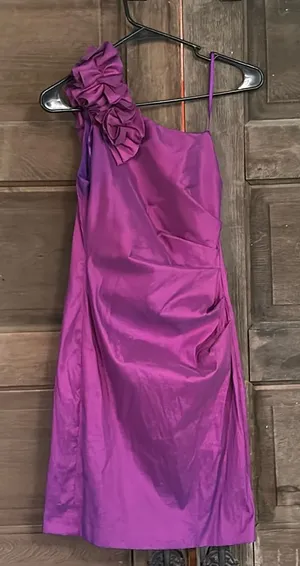 hailey Logan by Adrianna Papell juniors cocktail dress purple Size Small 3-4‎ thumbnail 1