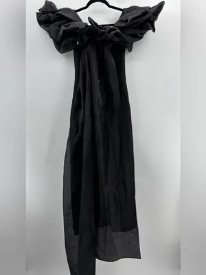 Leo Lin Zayna Embellished Maxi Dress and Cape Set in Ebony AU6/US2 thumbnail 4