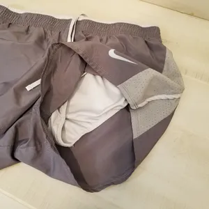 {M} Nike Dri Fit Gray Running Shorts Women's thumbnail 7
