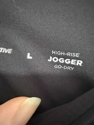 OLD NAVY Black High-Waist Jogger Pants Size Large thumbnail 9