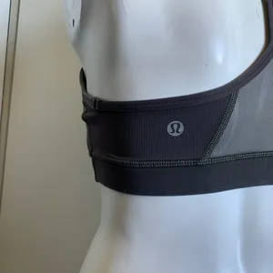 Lululemon Flow Y size small gray pullover Racerback sports bra thumbnail 5
