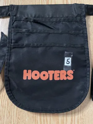 #5 Womens Hooters girl worn Uniform Money Pouch black thumbnail 3
