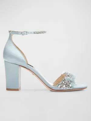 NEW Badgley Mischka Satin Finesse Block Heel 6.5 thumbnail 4