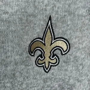 WEAR by Erin Andrews New Orleans Saints Team Heathered Gray Full-Zip Hoodie Size thumbnail 8