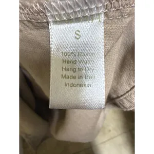 Indah Womens Tan Rayon Popover Mini Dress Flower Shell Buttons Size S Khaki Boho thumbnail 6