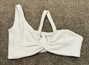 white Crop Top thumbnail 1