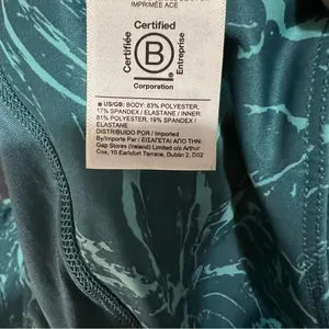 Athleta Ace Printed Ripple Marble Borealis Green Patterned Tennis Athletic Skort thumbnail 14
