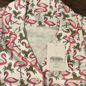 New With Tags Roller Rabbit Freddy Flamingo Polo Pajamas Sz M thumbnail 7