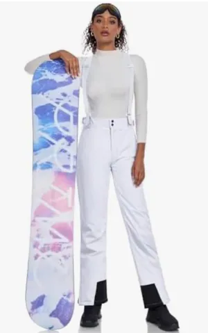 HOTIAN Women's Winter Ski Trousers, White thumbnail 1