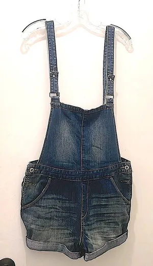 Levi’s shortalls in medium dark wash 1990’s style coverall s Medium thumbnail 1