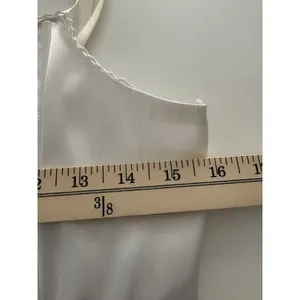 Lace Up Corset Top Size 10 White Spaghetti Straps Renaissance Regency Victorian thumbnail 6