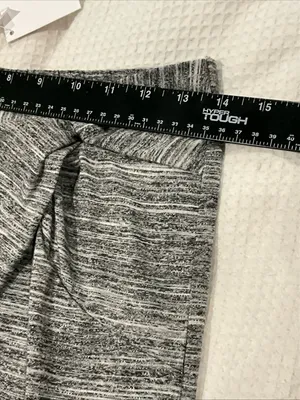 Women’s Heathered Gray Twist Front Skirt thumbnail 5