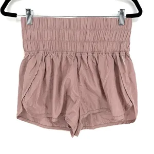 Free People FP Movement The Way Home Shorts Mauve Pink High Waist Running Medium thumbnail 1