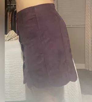 Dark Purple Button Up Skirt Size L thumbnail 6