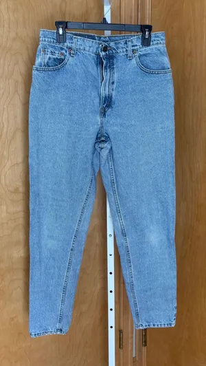 Levi VtG 90s 550‎ Jeans Light Wash Relaxed Fit Denim Women's Size 12 Medium thumbnail 1