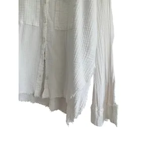 Urban Outfitters Gauzy Button Down Top White Size Medium thumbnail 3