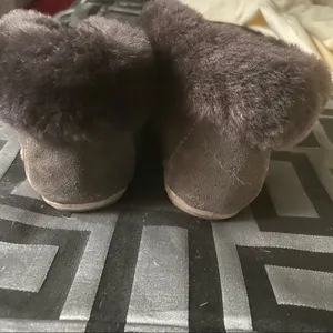 EMU Brown loafer style booties, Women's Moccasin Slippers Micro Suede Warm Faux thumbnail 8