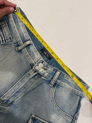 Micas Ombré multi pockets wide leg cargo jeans thumbnail 7