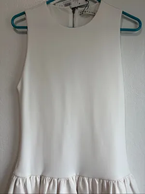 Alice and Olivia Ella Combo Faux Leather Sleeveless Dress size 4 NWT thumbnail 4