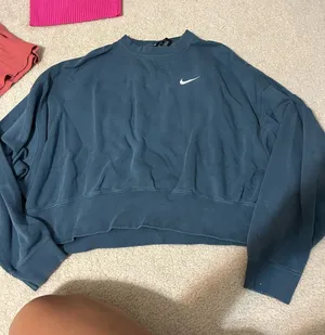 Nike Women's Blue Crewneck Sweatshirt thumbnail 1