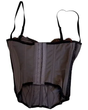 Urban Outfitters Black Lace Corset Sexy S Top thumbnail 5