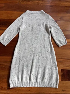 Cream sweater dress thumbnail 1