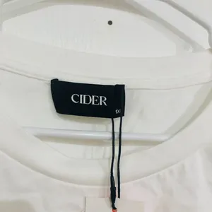 Cider Oversized Tee Curve Cotton Short‎ Sleeve Women's Top White Size 1XL NWT thumbnail 3