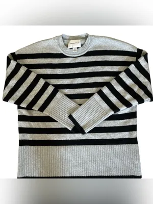 Industry Republic Clothing Brown Striped Sweater Medium thumbnail 2