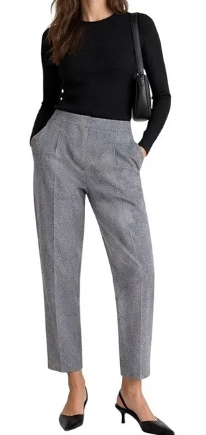 Aritzia Wilfred Chambery Trouser Wool Cropped Dress Pants Pockets Size 0 thumbnail 1
